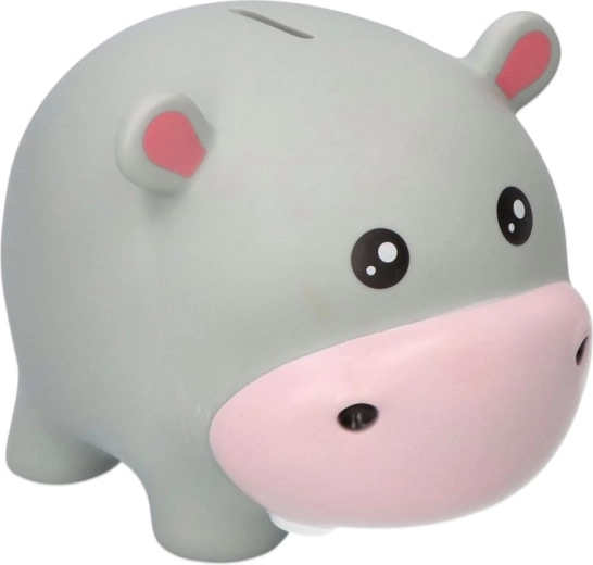 Großes PVC-Sparschwein Nilpferd