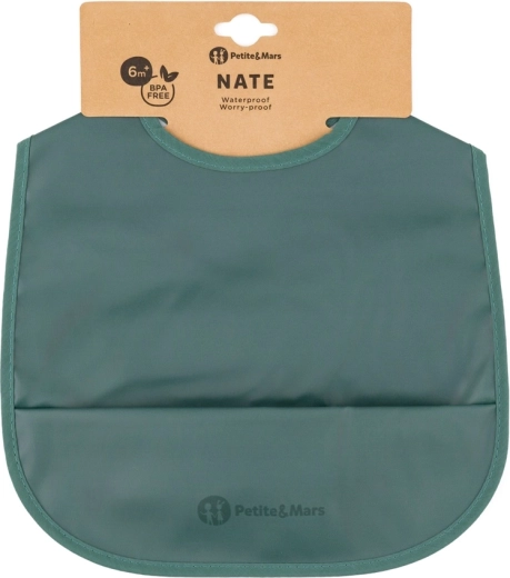 Lätzchen PETITE&MARS Nate Misty Green 6m+