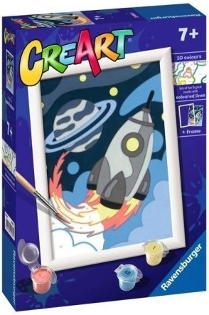 Ravensburger CreArt Malen nach Zahlen für Kinder Rakete