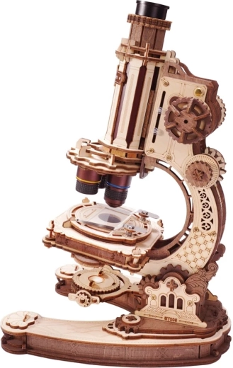 RoboTime ROKR 3D mechanischer Holzbausatz Mikroskop