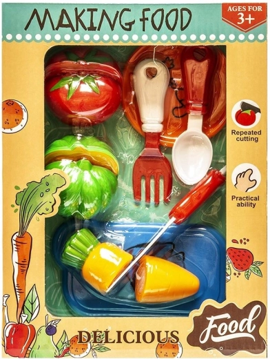Kleines Schneidegemüse-Set mit Zubehör