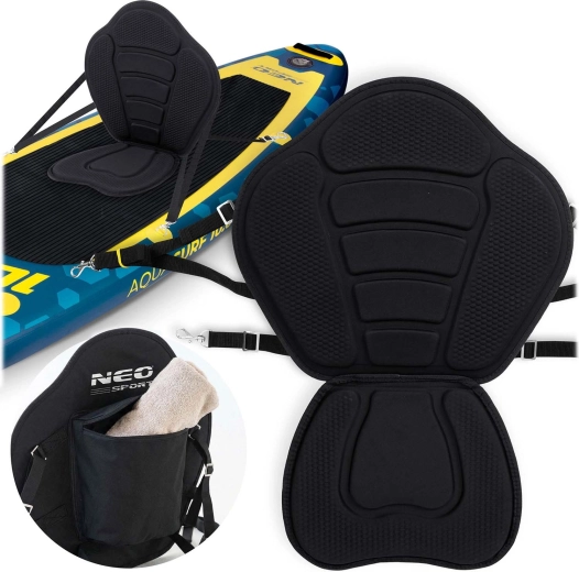 Schaumsitz für SUP-Paddleboard – schwarz