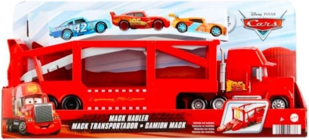 Cars MANIEK Transporter – roter LKW für 12 Autos