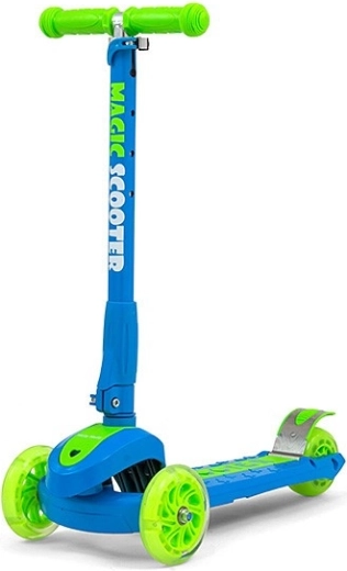 Kinderroller Milly Mally Magic scooter blau-grün