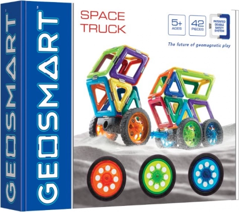 Magnetische Konstruktionsspielzeug GeoSmart Weltraumtruck 42 Teile