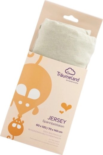 Träumeland Jersey-Spannbettlaken uni Desert Sage