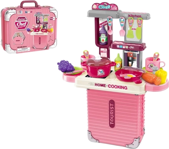 Kinderküche im Koffer mit Zubehör