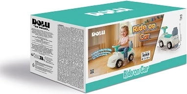 DOLU Kinder-Rutschfahrzeug und Lauflernwagen 2-in-1, weiß
