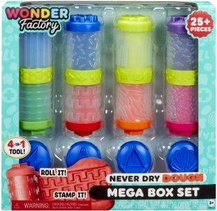 Wonder Factory nicht austrocknende Knete und formbarer Sand – mega Kreativset