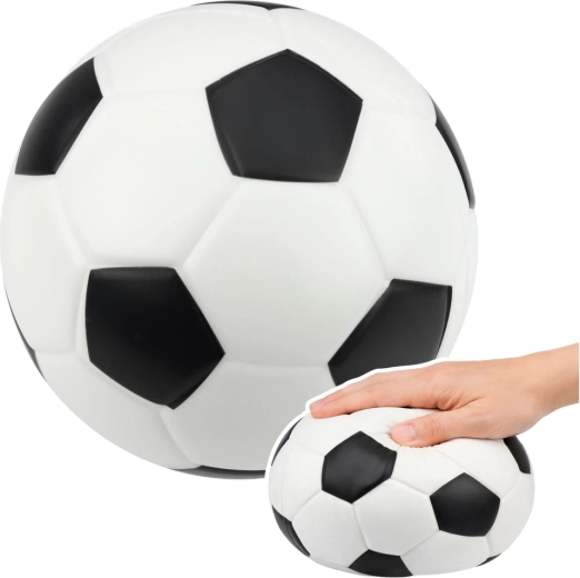 Weicher Schaum-Fußball 20 cm – schwarz‑weiß für Kinder
