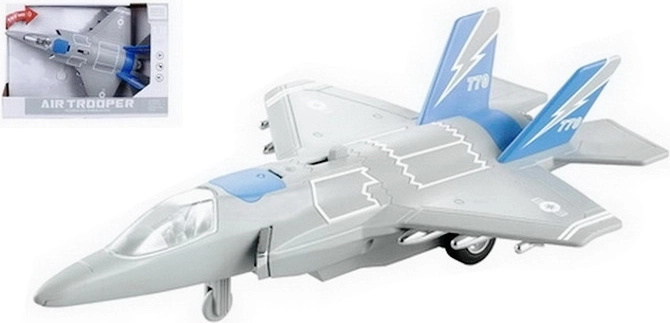 Militärflugzeug mit Licht und Sound