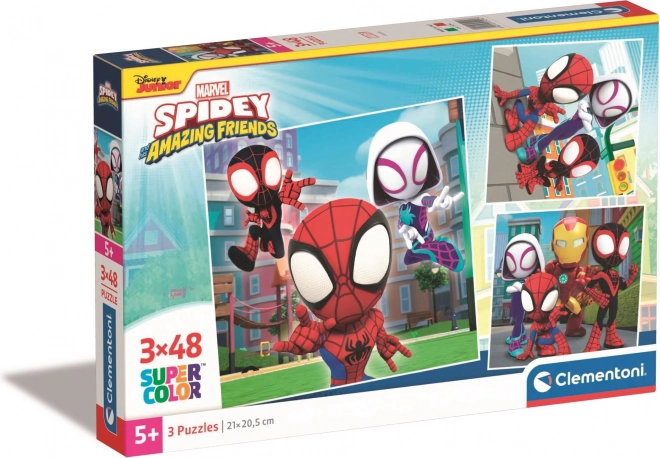 Puzzle CLEMENTONI Spidey und seine Super-Freunde 3×48 Teile