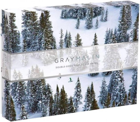 Beidseitiges Puzzle SCHNEE GRAY MALIN 500 Teile