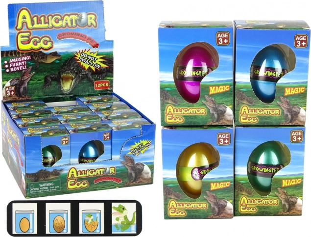 Wachsendes Ei Alligator Krokodil 6 cm