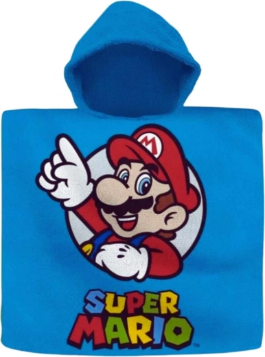 Poncho-Handtuch mit Kapuze Super Mario (Euroswan) – 1 Stück