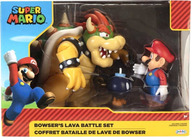 Nintendo Super Mario Figuren Bowser vs. Mario
