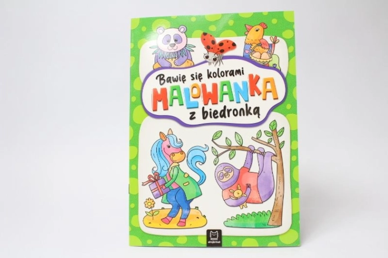 Aksjomat Ich spiele mit Farben – Malbuch mit Marienkäfer