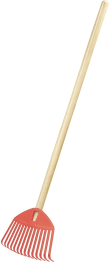 Kinderrechen mit Holzstiel FOCUS BABY, korallenfarben