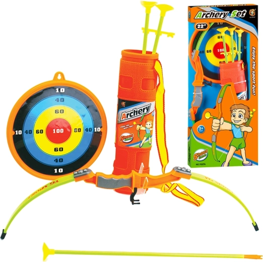 Kinderbogen 56 cm mit Zielscheibe und 3 Pfeilen