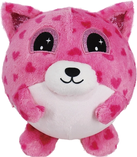 Aufblasbarer Plüsch-Teddybär rosa 23 cm