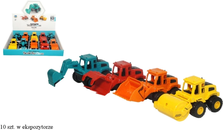 Baufahrzeug mit Friktionsantrieb für Kinder