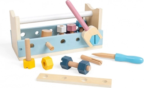 Holz-Werkzeugkiste 2-in-1 BIGJIGS TOYS