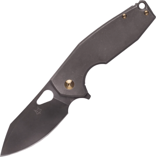 Taschenmesser FOX Yaru 7 cm, Titan, Bronze, Stonewash PVD
