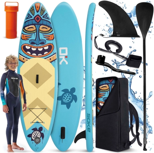 Aufblasbares Paddleboard Soke 275 × 76 × 12 cm Set