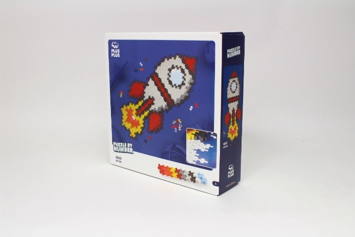 Plus-Plus Puzzle by Number Rakete, 500 Teile