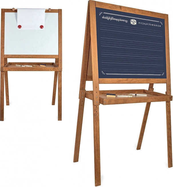 Große doppelseitige Holztafel für Kinder von Vilac