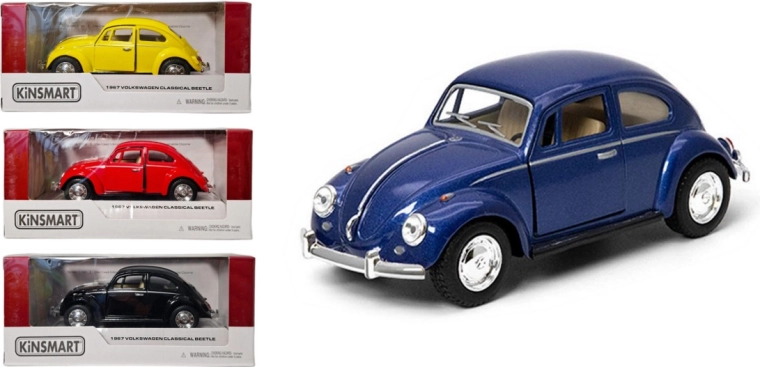 Metallmodellauto VOLKSWAGEN Beetle mit Aufziehantrieb