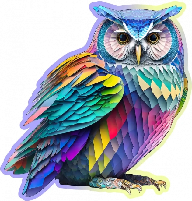 Holzpuzzle moderne Eule 150 Teile