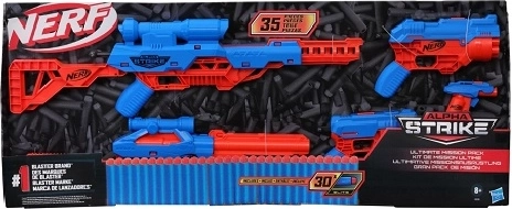 Nerf Alpha Strike Ultimate Mission Pack – Set mit 5 Blastern und 30 Darts