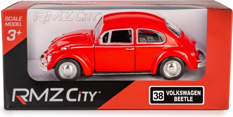 Metallmodell RMZ City Volkswagen Beetle 1967 1:32 rot