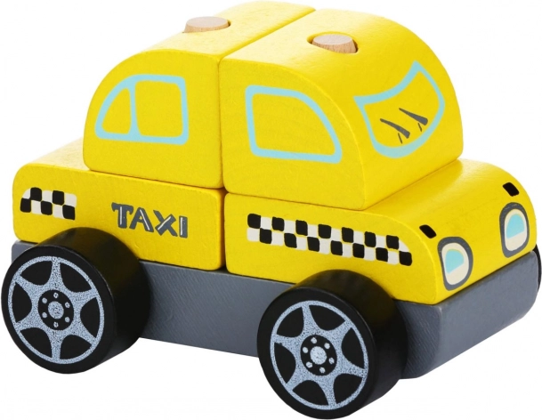 Taxi Wagen Holzpuzzle 5 Teile