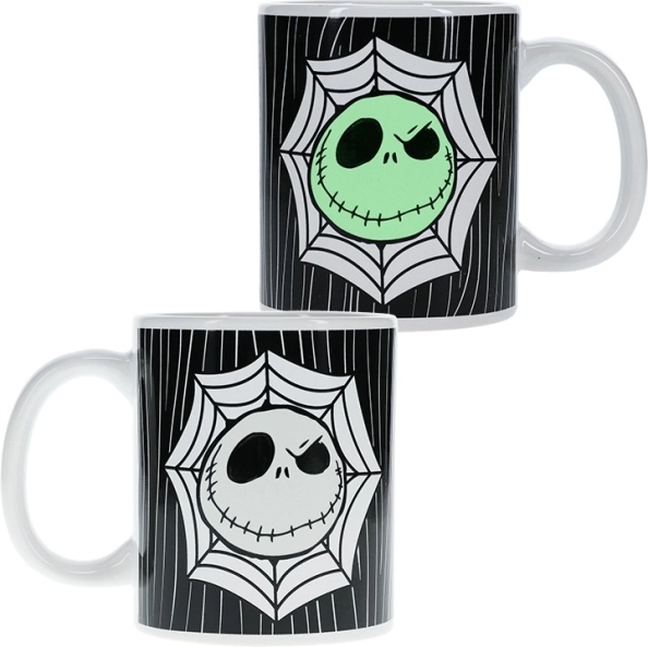Keramiktasse Jack Skellington leuchtend