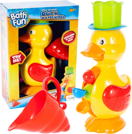 Badeente mit Wassermühle