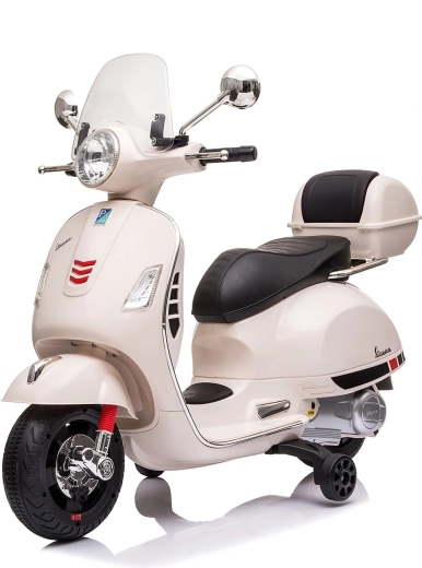 Chipolino elektrisches Kindermotorrad Vespa GTS weiß