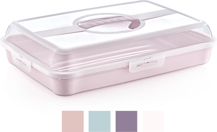 Rechteckige Kuchenbox 42,5 × 29,5 × 10 cm BPA-frei