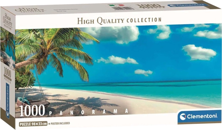 Panorama-Puzzle Schaukel am Ozean 1000 Teile CLEMENTONI