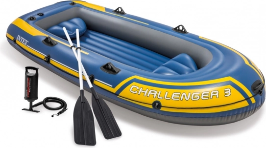 Aufblasbares Boot INTEX Challenger 3 mit Pumpe und 2 Paddeln