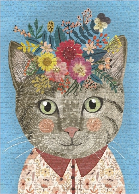 Puzzle HEYE Floral Friends: Schöne Katze 1000 Teile