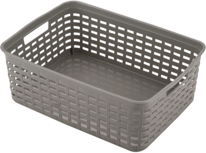 Kunststoff-Aufbewahrungskorb HEIDRUN 39 × 29 × 13 cm, Farbmix
