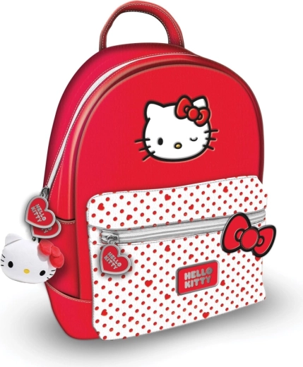Hello Kitty Kinder-Rucksack mit roten Punkten