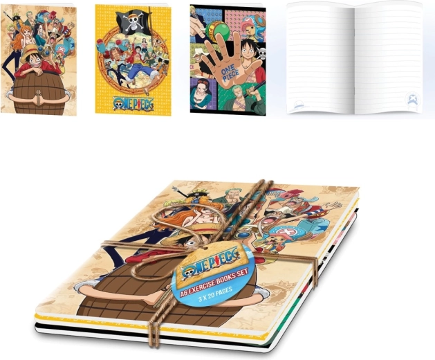 One Piece Notizheft-Set A5 (3 Stk.)