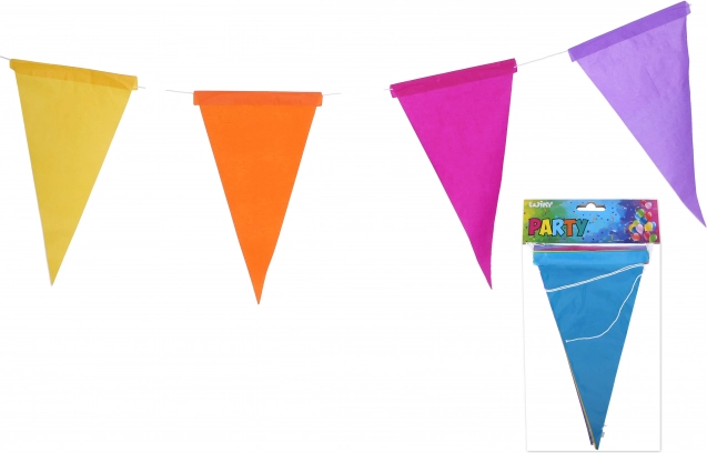 Papiergirlande mit Wimpeln