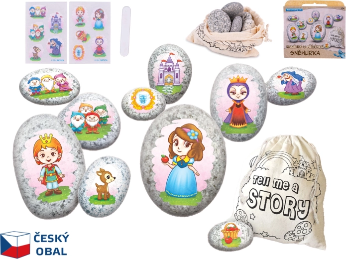 Kreativset Schneewittchen-Steine – Erzählsteine für Kinder
