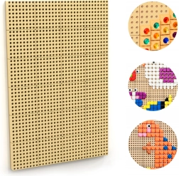 Masterkidz kreative STEM-Wandtafel mit Montagepanel 120 × 80 cm