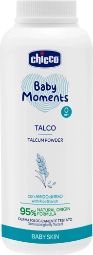 Chicco Babypuder Baby Moments mit Reisstärke 150 g