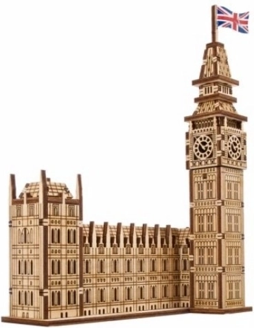 Ugears 3D Holz-Mechanikpuzzle Big Ben
